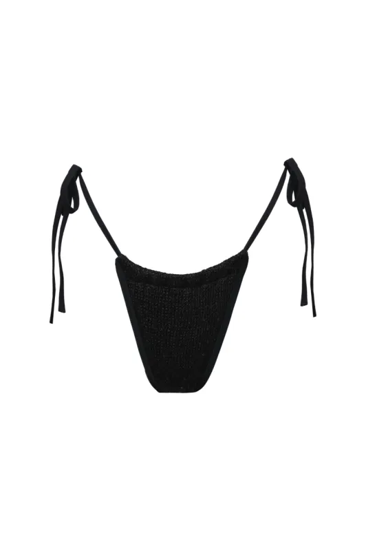 Lio Bikini Bottom - Black Sequin sold by Asta Resort