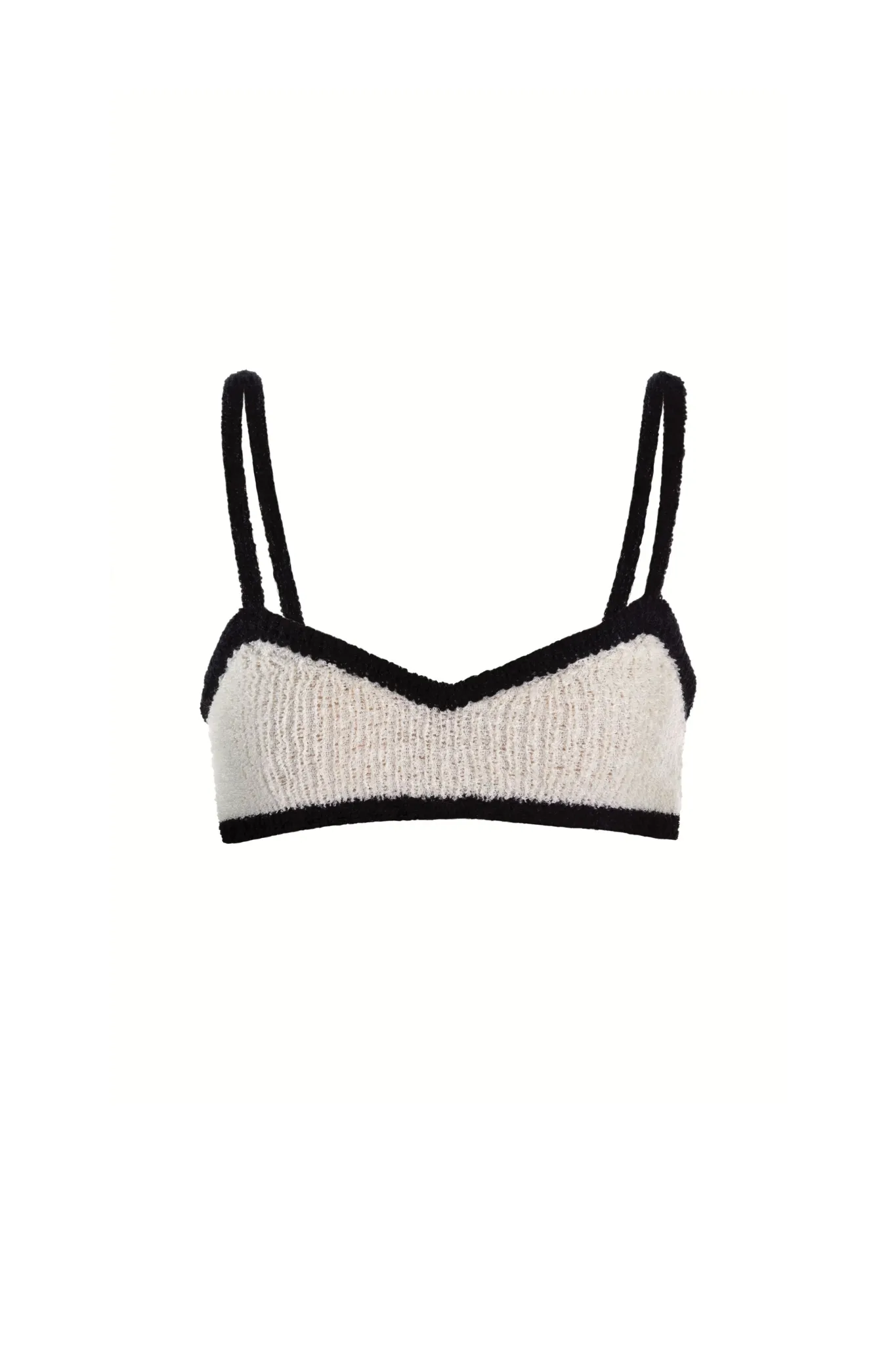 Camilla Bralette in Merino Alpaca - Ivory sold by Asta Resort