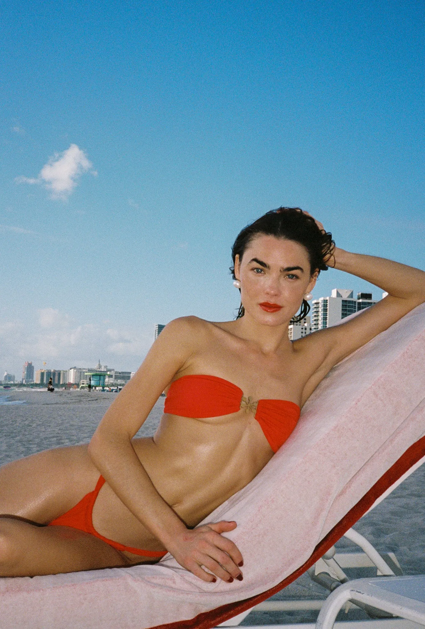 Frida Bikini Bottoms - Cherry Red sold by Asta Resort product image thumbnail 3