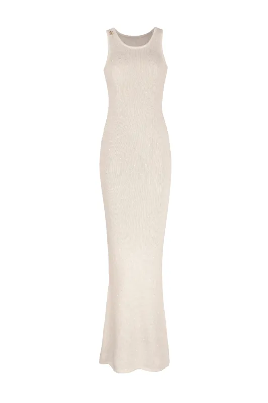 Natalia Dress - Ivory Sequin sold by Asta Resort