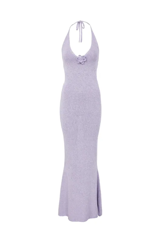 Daphne Dress - Lavender Sequin sold by Asta Resort