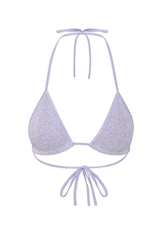 Lio Bikini Top - Lavender Sequin sold by Asta Resort