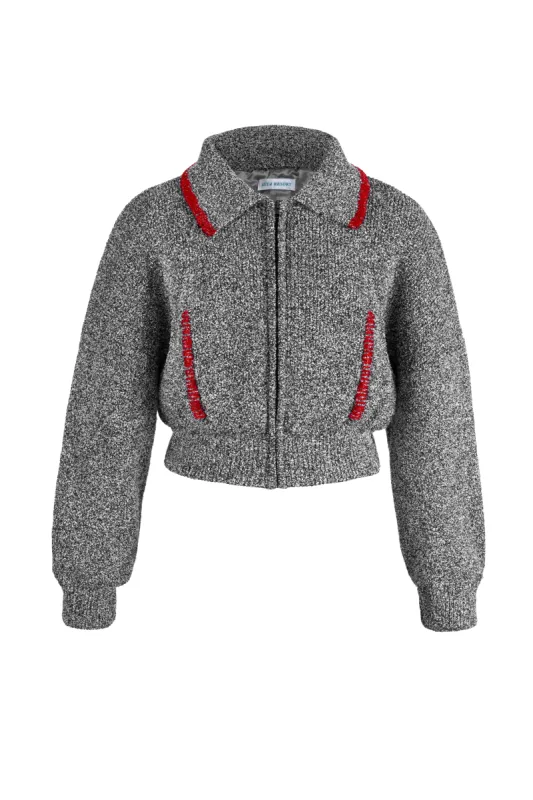 Voyager Bomber Jacket - Black Melange sold by Asta Resort