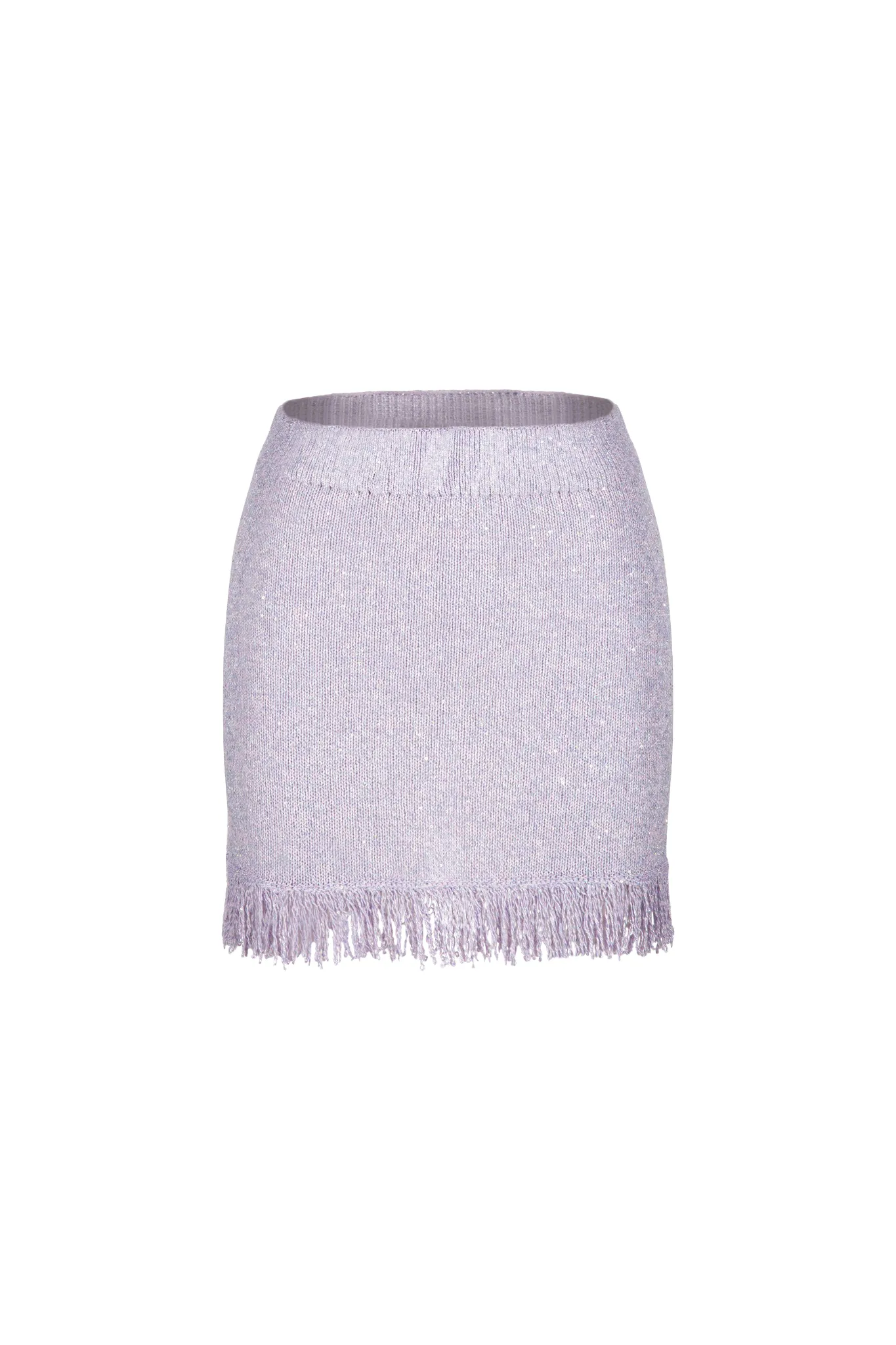 Dana Fringe Mini Skirt - Lavender Sequin sold by Asta Resort