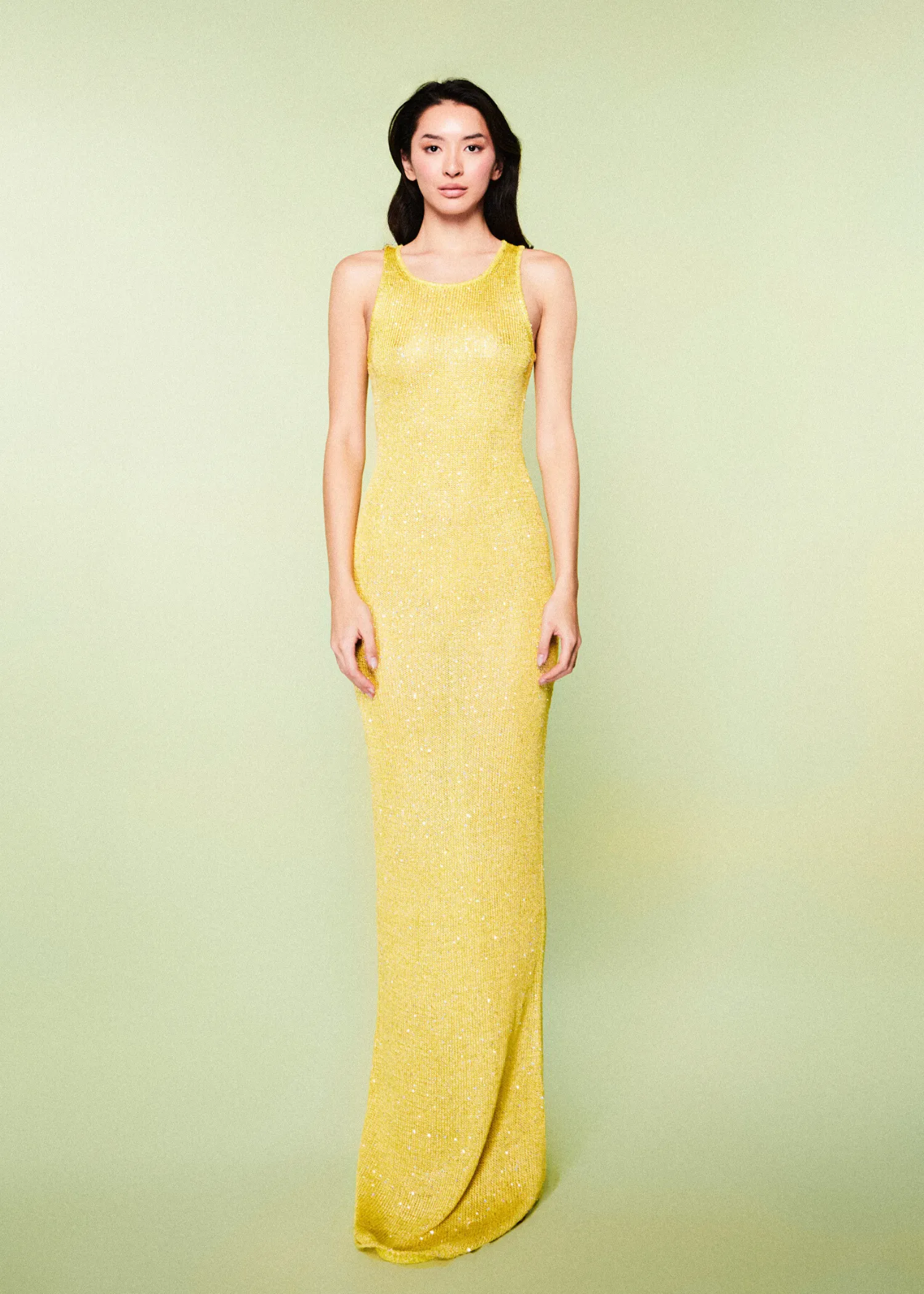Natalia Dress - Chartreuse Sequin sold by Asta Resort product image thumbnail 2