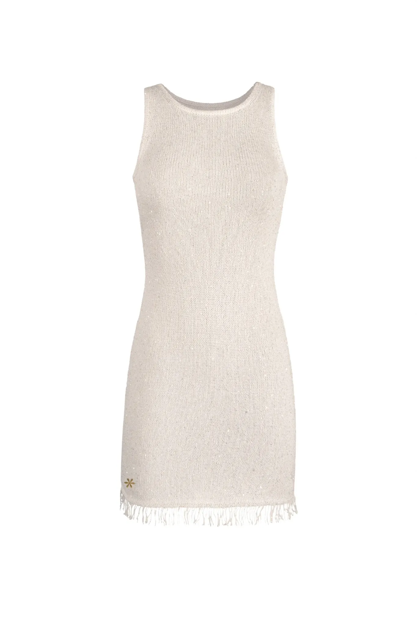 Natalia Mini Dress - Ivory Sequin sold by Asta Resort