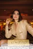 Viola Long Sleeve Mini Dress - Gold Lamé sold by Asta Resort