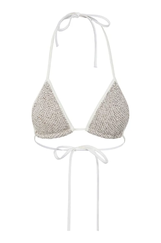 Lio Bikini Top Hazelnut Sequin sold by Asta Resort