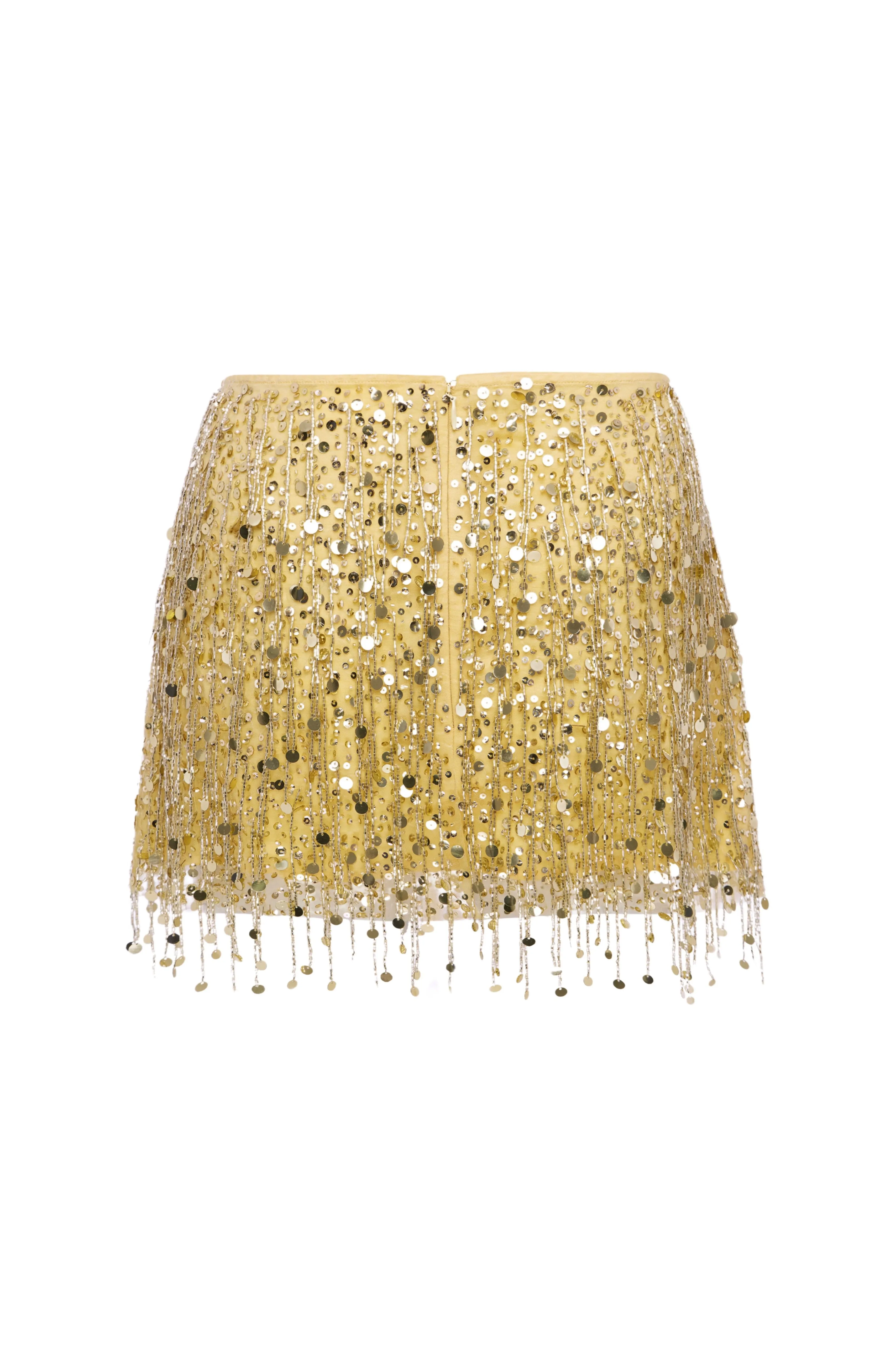 Yasmin Hand Beaded Mini Skirt - Gold sold by Asta Resort product image thumbnail 2