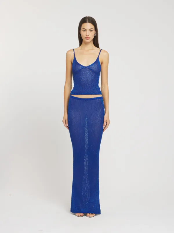 Carolina Skirt - Midnight Sequin sold by Asta Resort