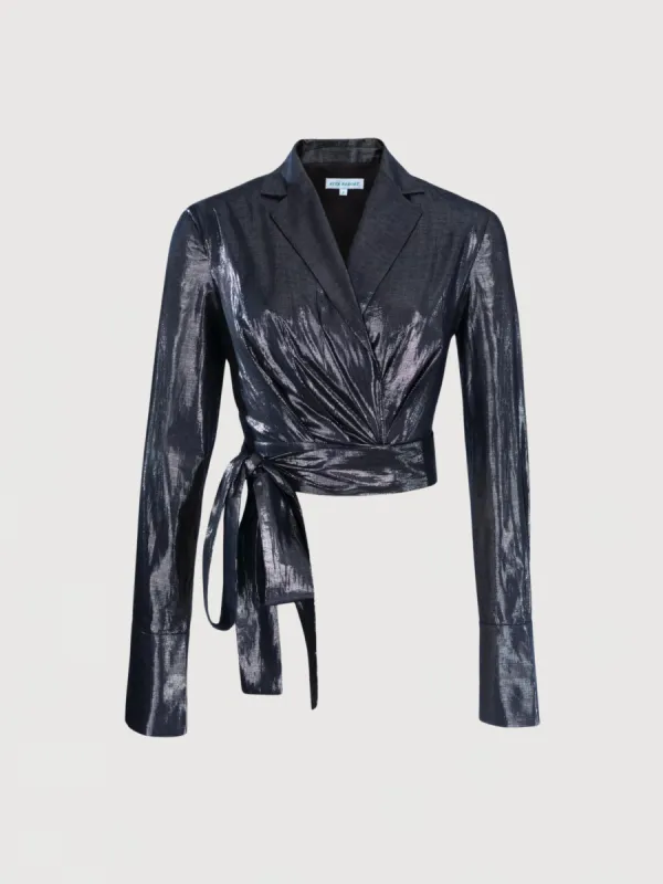 Viola Long Sleeve Shirt - Steel sold by Asta Resort