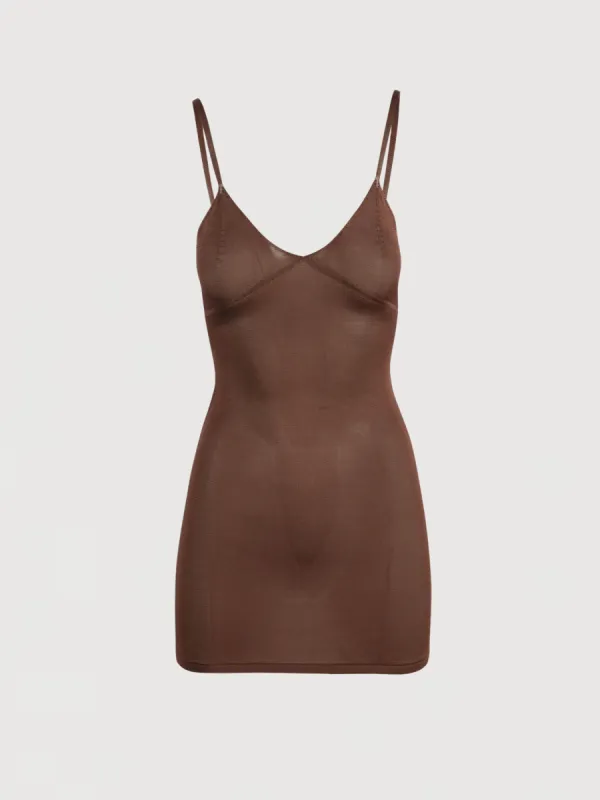 Delilah Mini Dress - Chocolate sold by Asta Resort