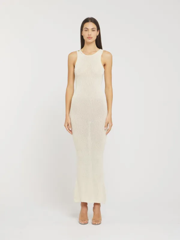 Natalia Dress - Ivory Sequin sold by Asta Resort