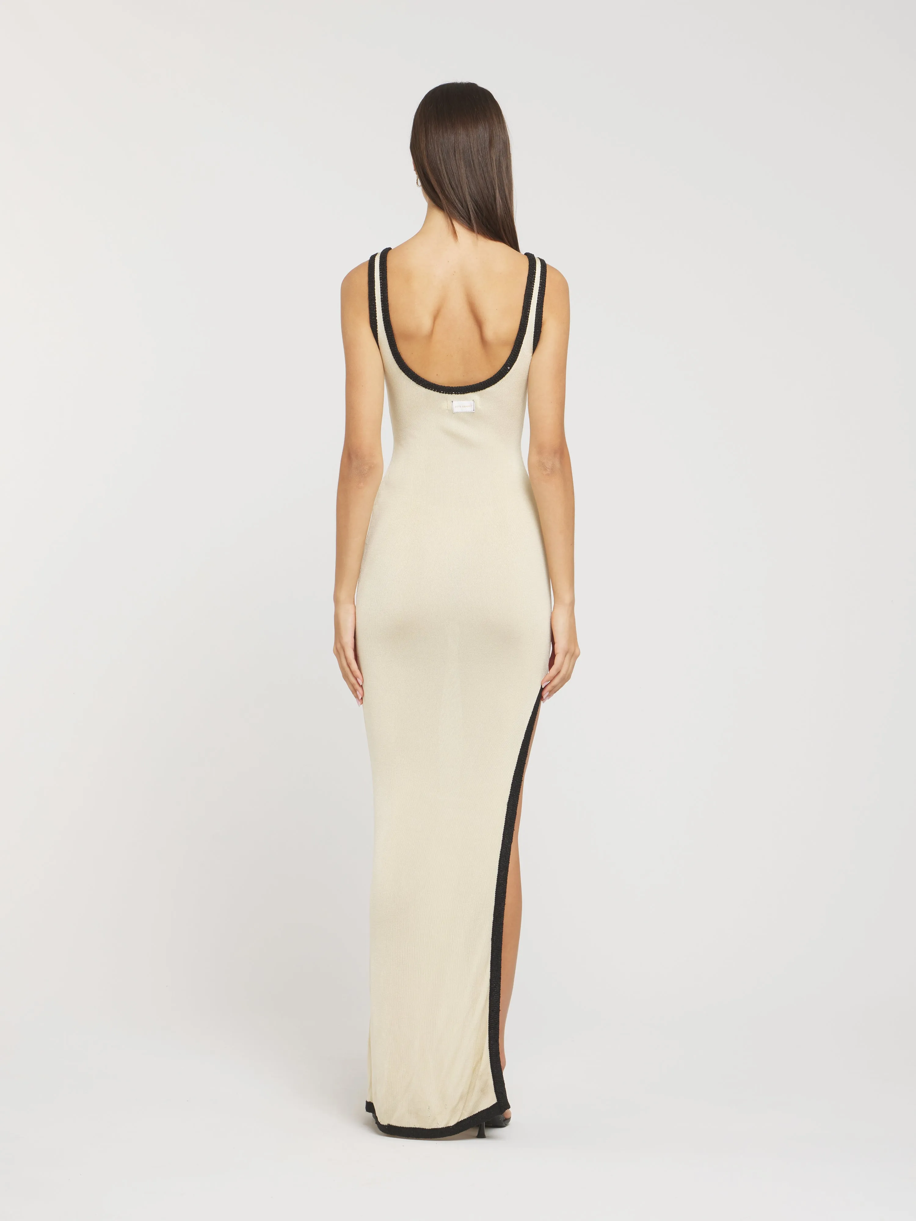 Naomi Split Dress - Champagne sold by Asta Resort product image thumbnail 2