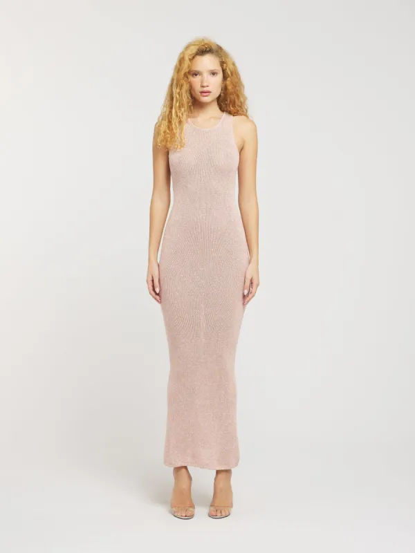 Natalia Dress - Blush Sequin sold by Asta Resort