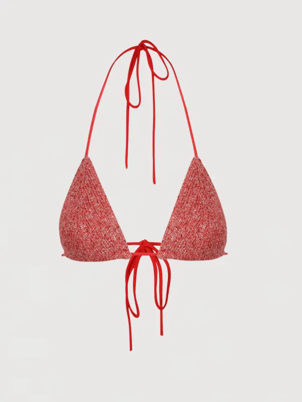 Lio Bikini Top - Raspberry Sequin sold by Asta Resort