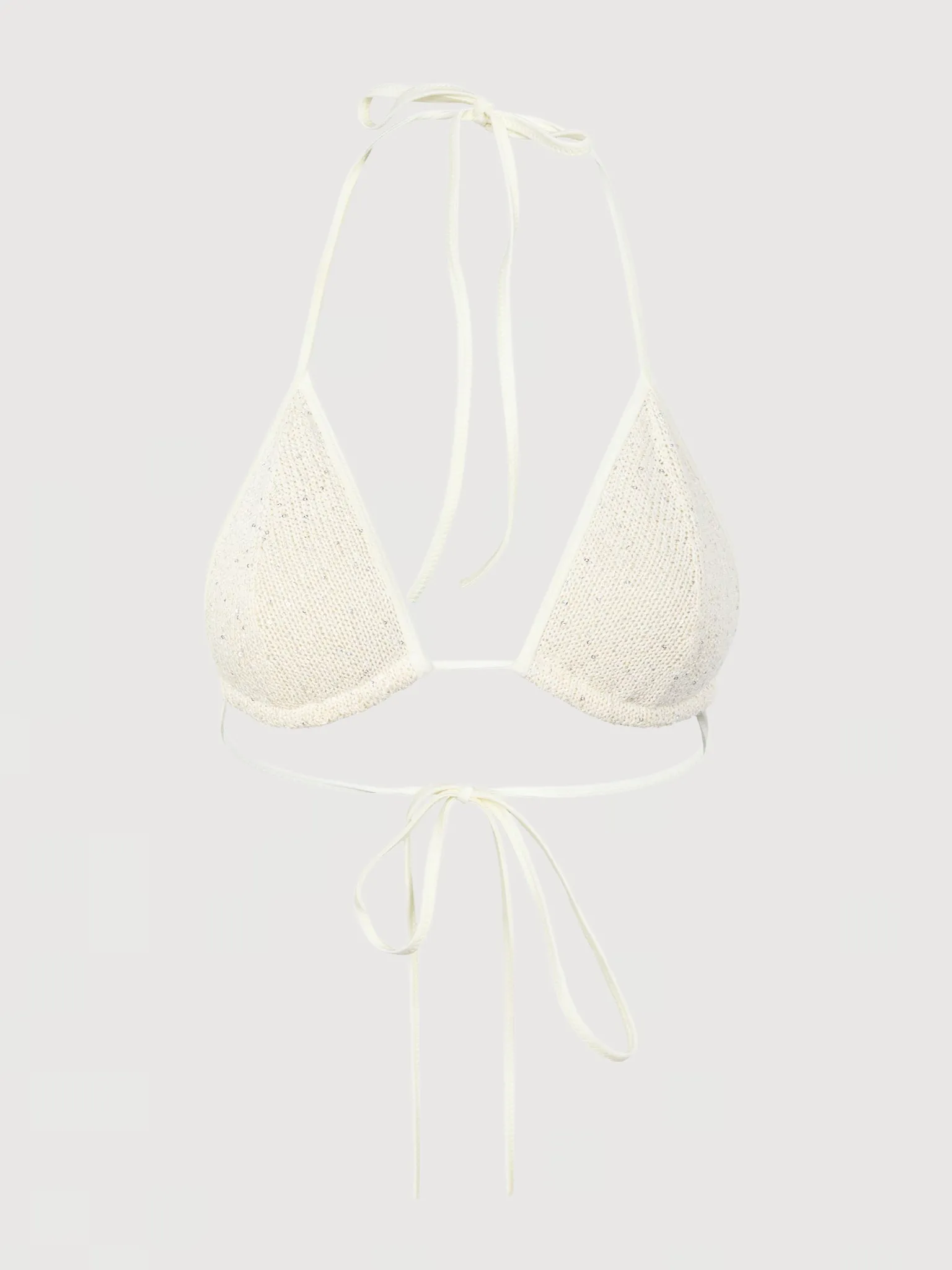 Lio Bikini Top - Ivory Sequin sold by Asta Resort