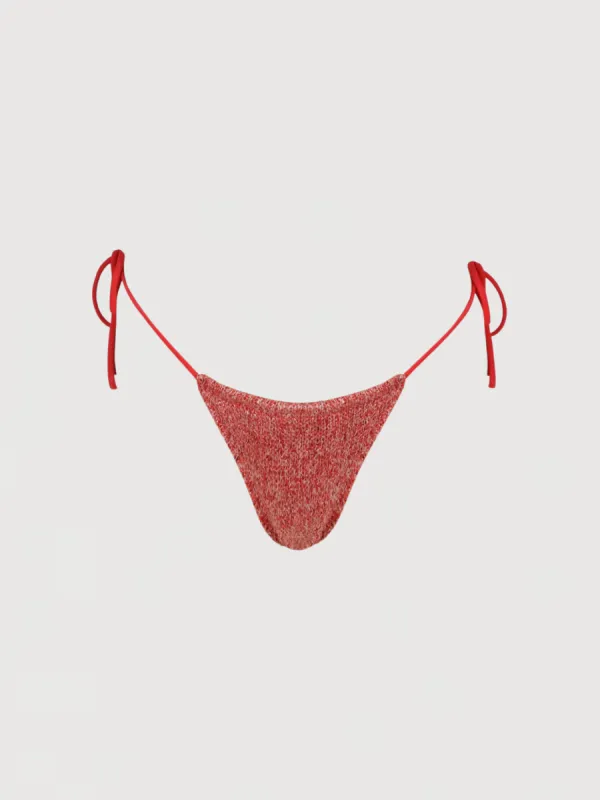 Lio Bikini Bottom - Raspberry Sequin sold by Asta Resort
