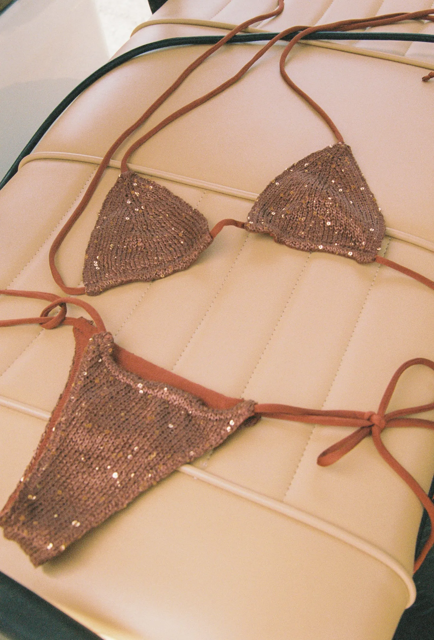 Lio Bikini Bottom - Cocoa Sequin sold by Asta Resort product image thumbnail 3
