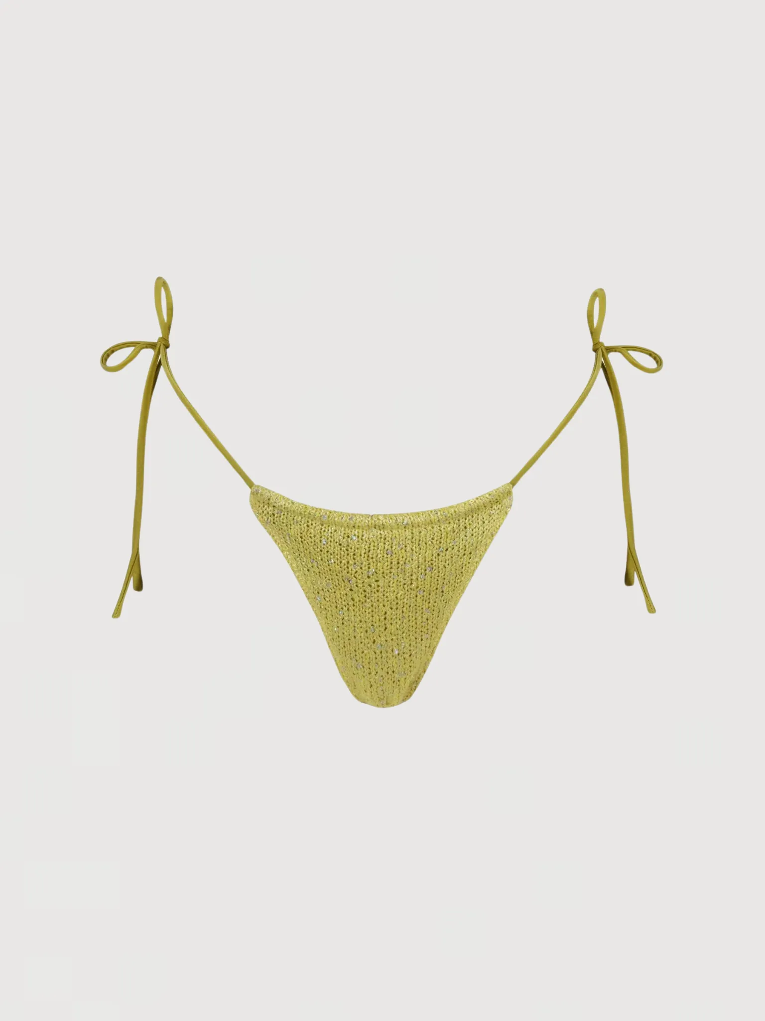 Lio Bikini Bottom - Chartreuse Sequin sold by Asta Resort