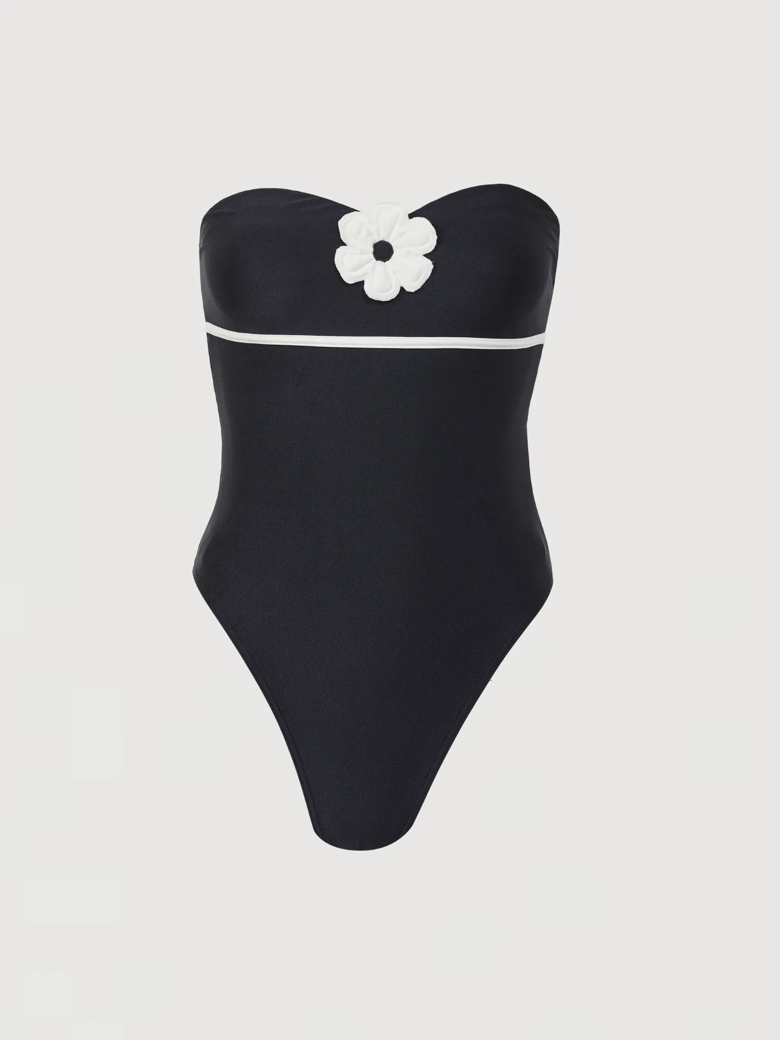 Laure Strapless Swimsuit - Black sold by Asta Resort