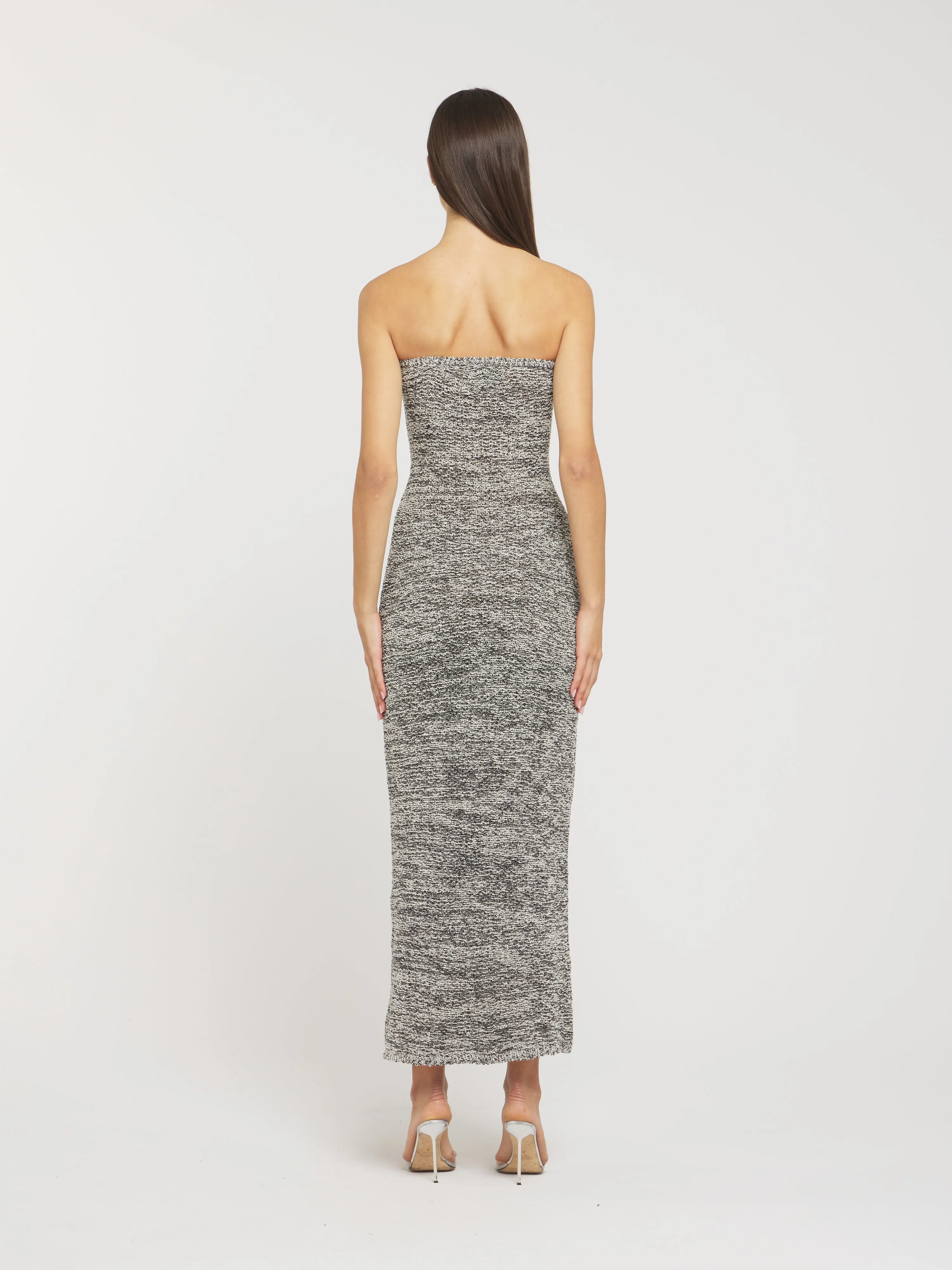 Chiara Strapless Dress - Black Melange sold by Asta Resort product image thumbnail 2