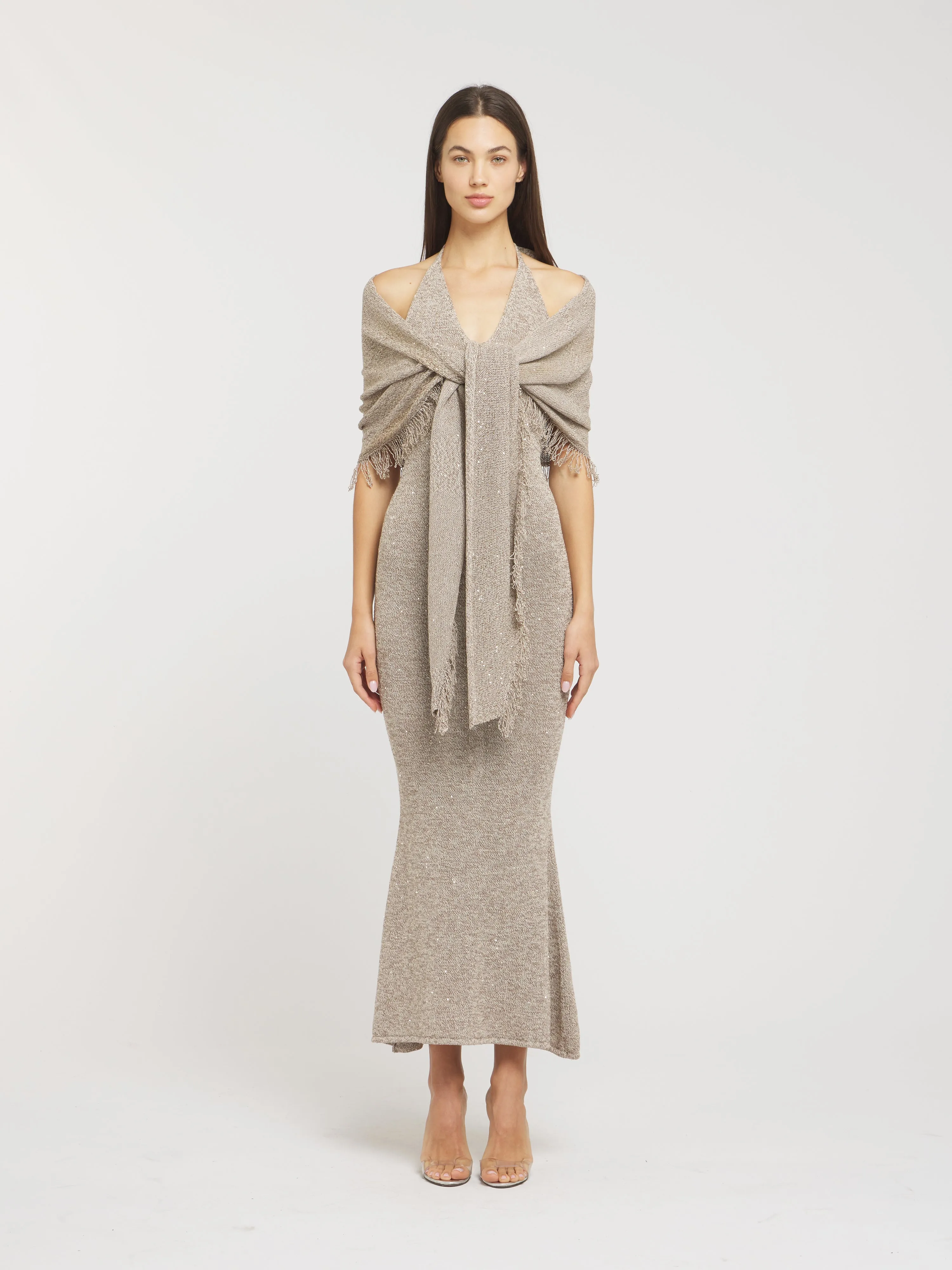 Daphne Dress - Hazelnut Sequin sold by Asta Resort product image thumbnail 5