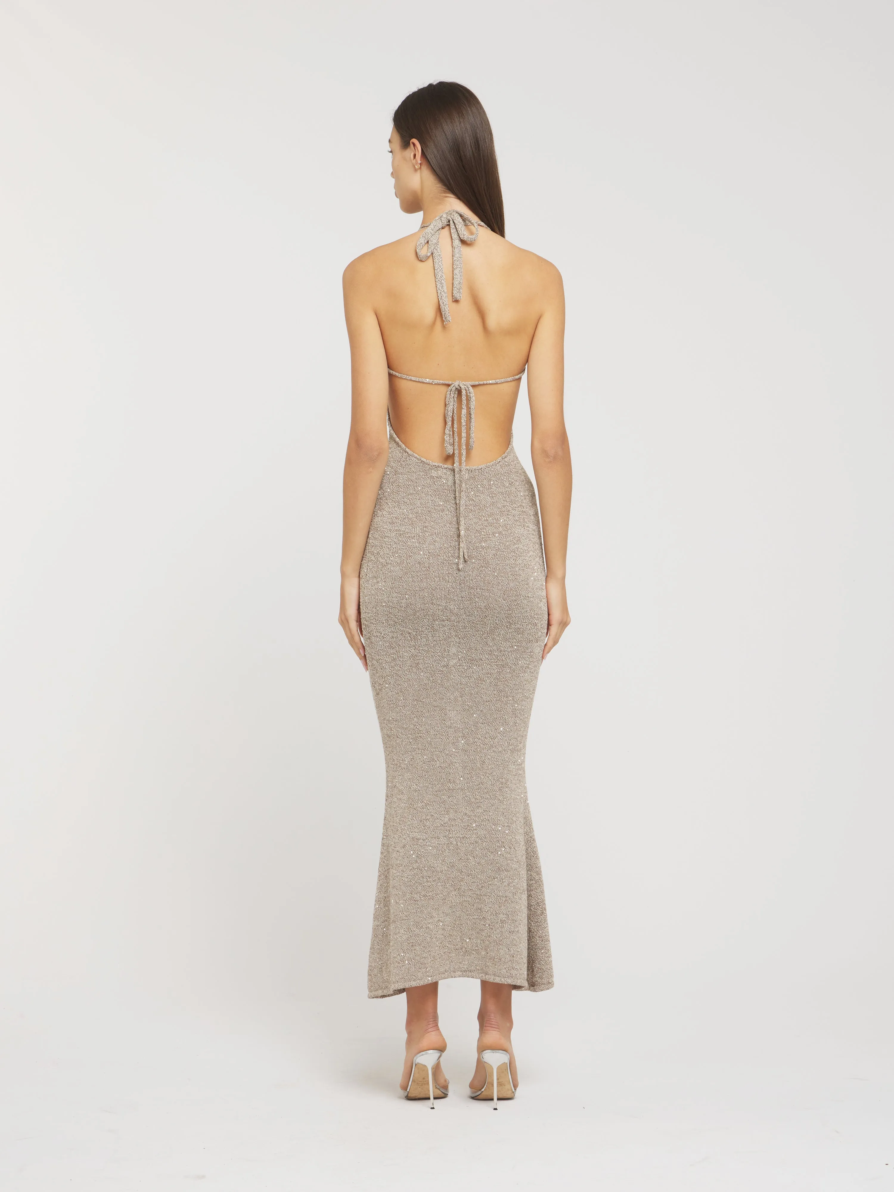 Daphne Dress - Hazelnut Sequin sold by Asta Resort product image thumbnail 2