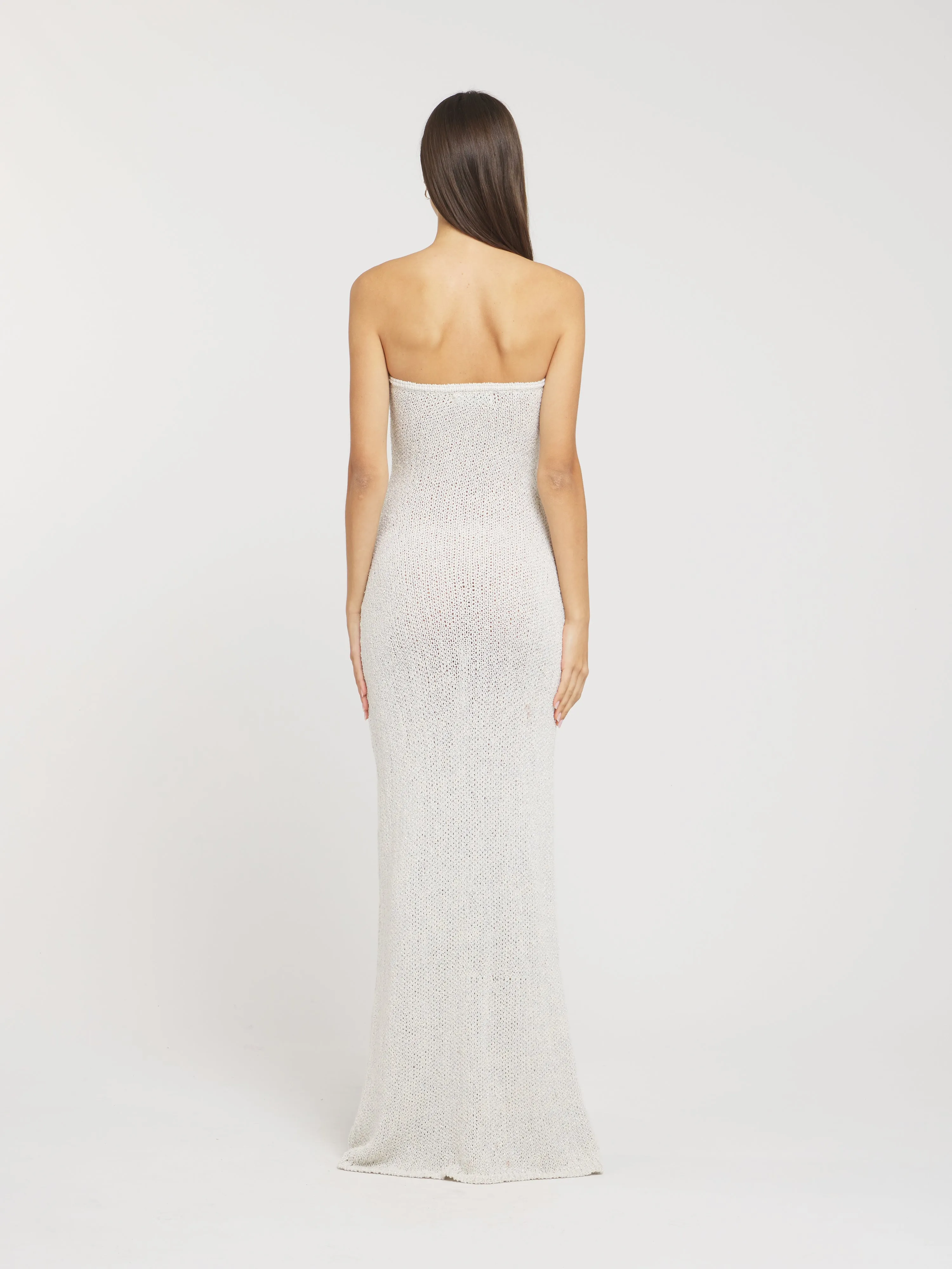 Chiara Column Dress - Pearl sold by Asta Resort product image thumbnail 2