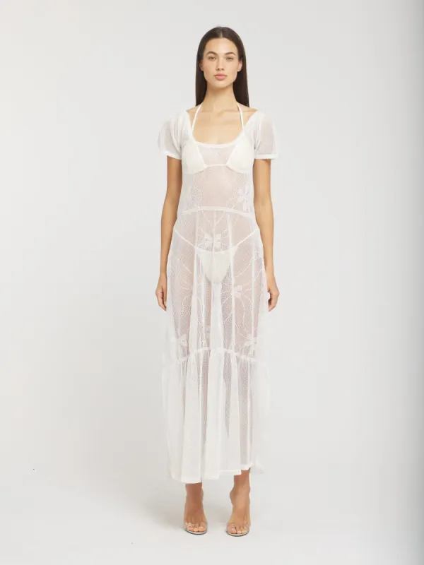 Charlotte Dress - White made by Asta Resort