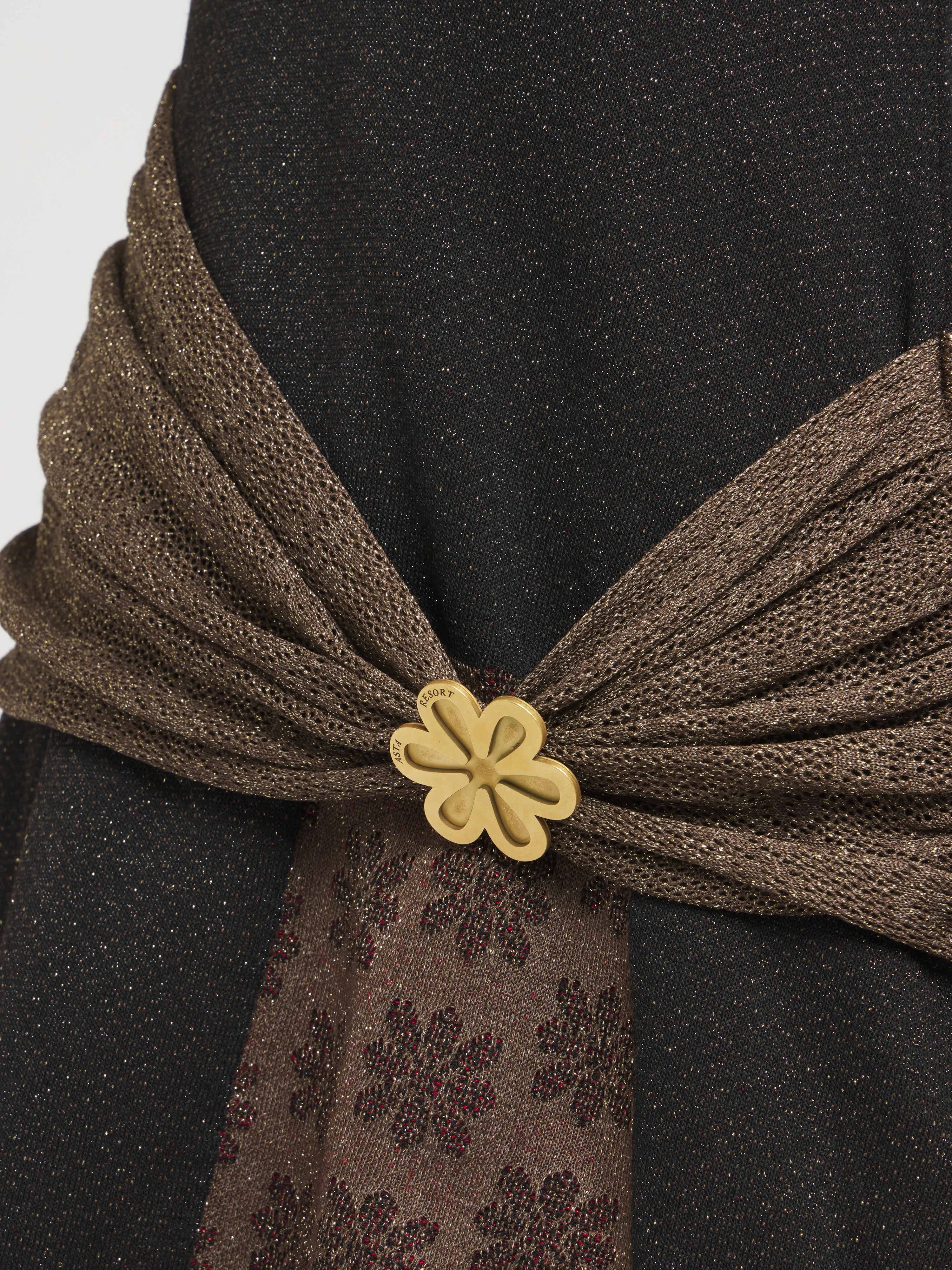 Eliza Long Sleeve Mini Dress - Ruby/Black sold by Asta Resort product image thumbnail 3