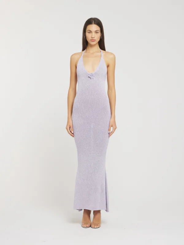 Daphne Dress - Lavender Sequin sold by Asta Resort