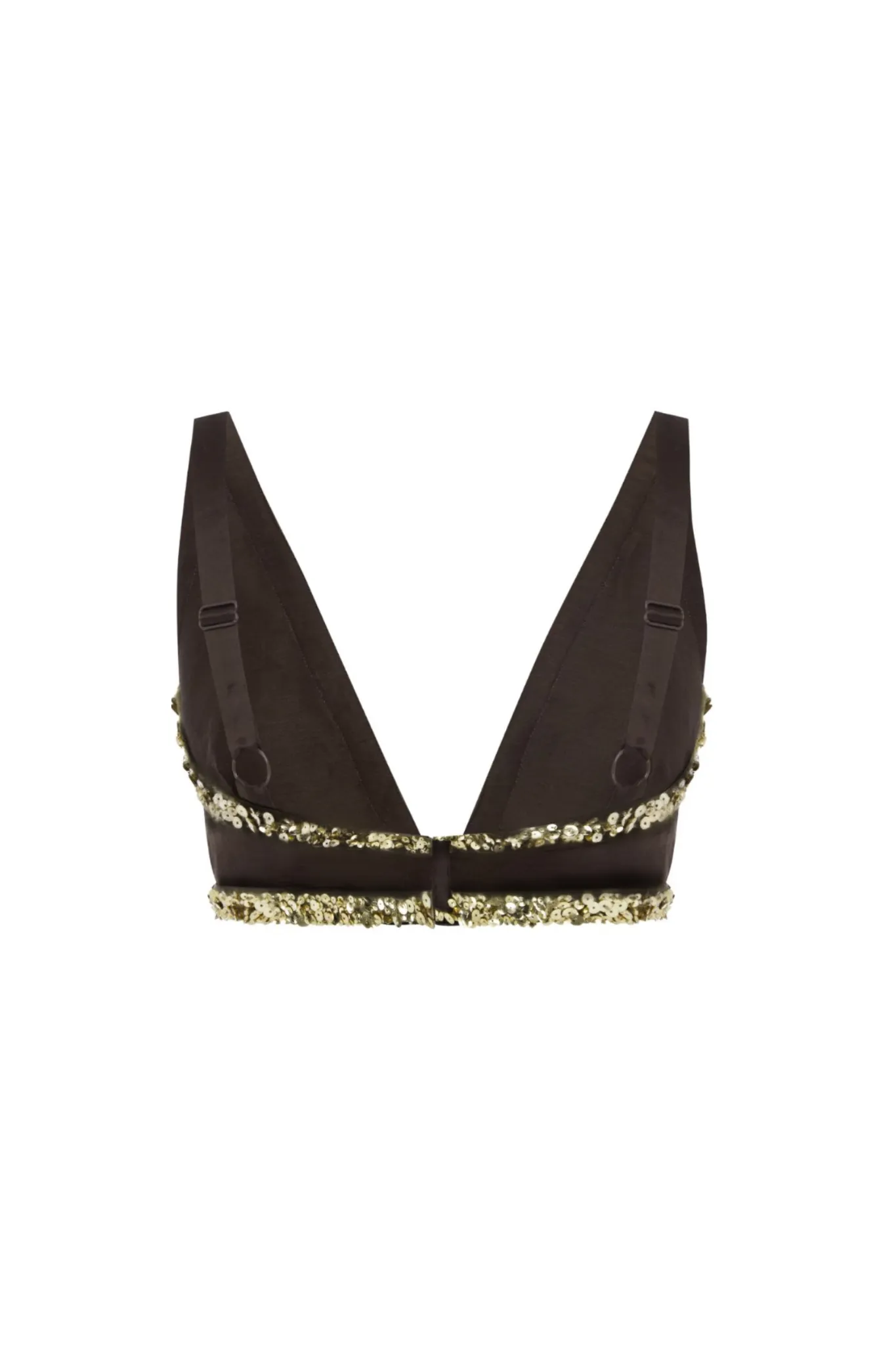 Celine Hand Beaded Bralette - Cocoa sold by Asta Resort product image thumbnail 4