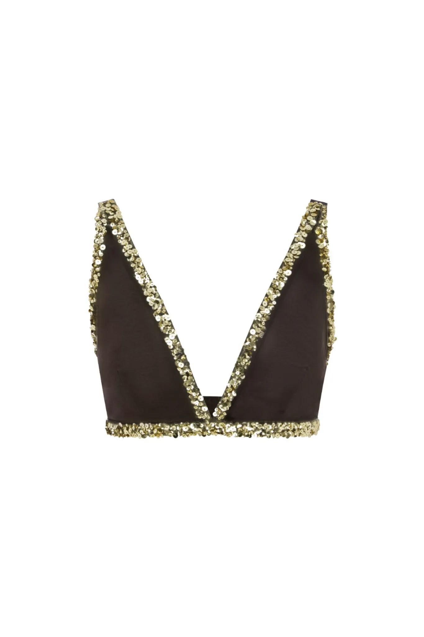 Celine Hand Beaded Bralette - Cocoa sold by Asta Resort product image thumbnail 3