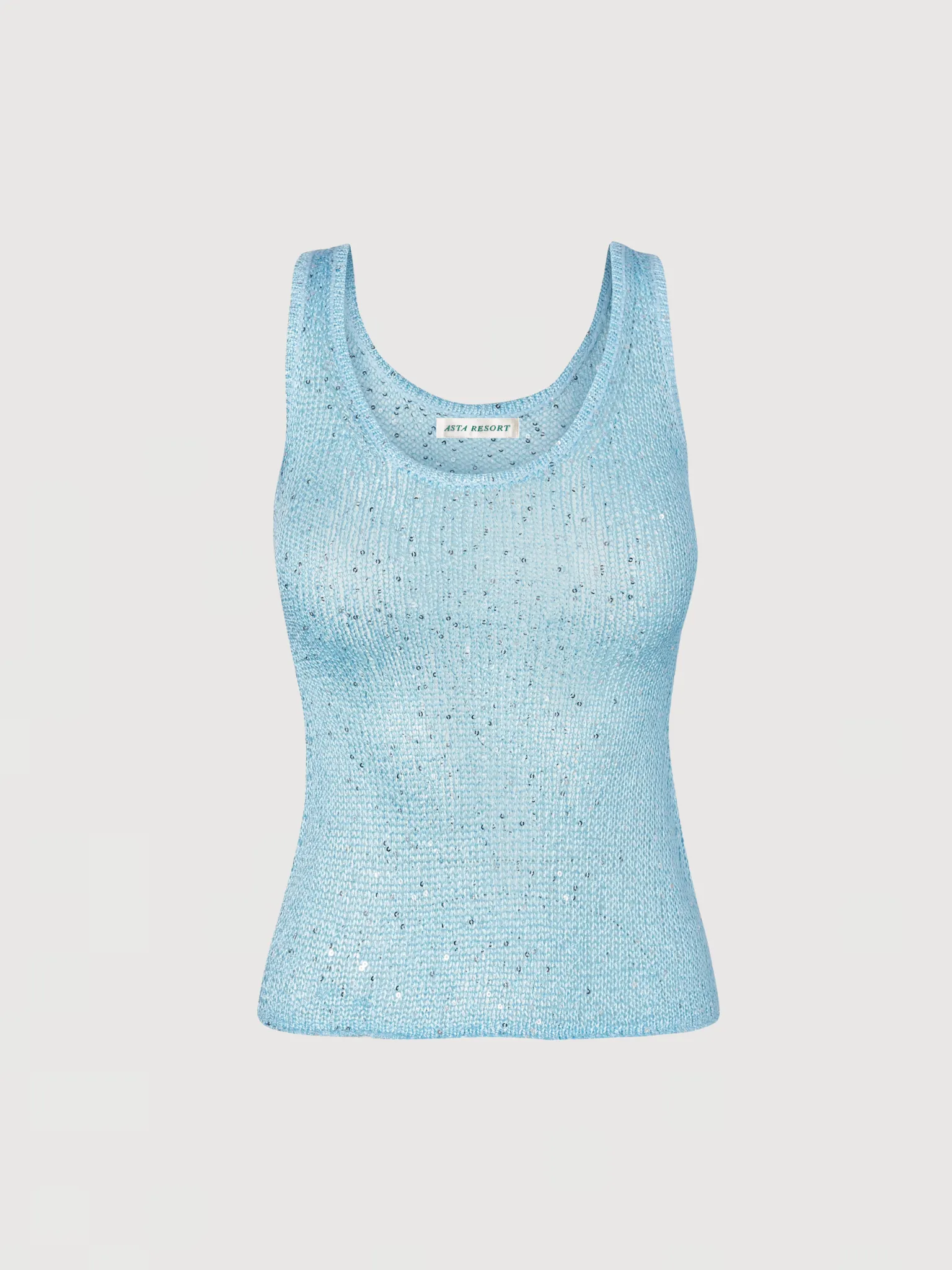 Ana Top - Baia Blue Sequin sold by Asta Resort