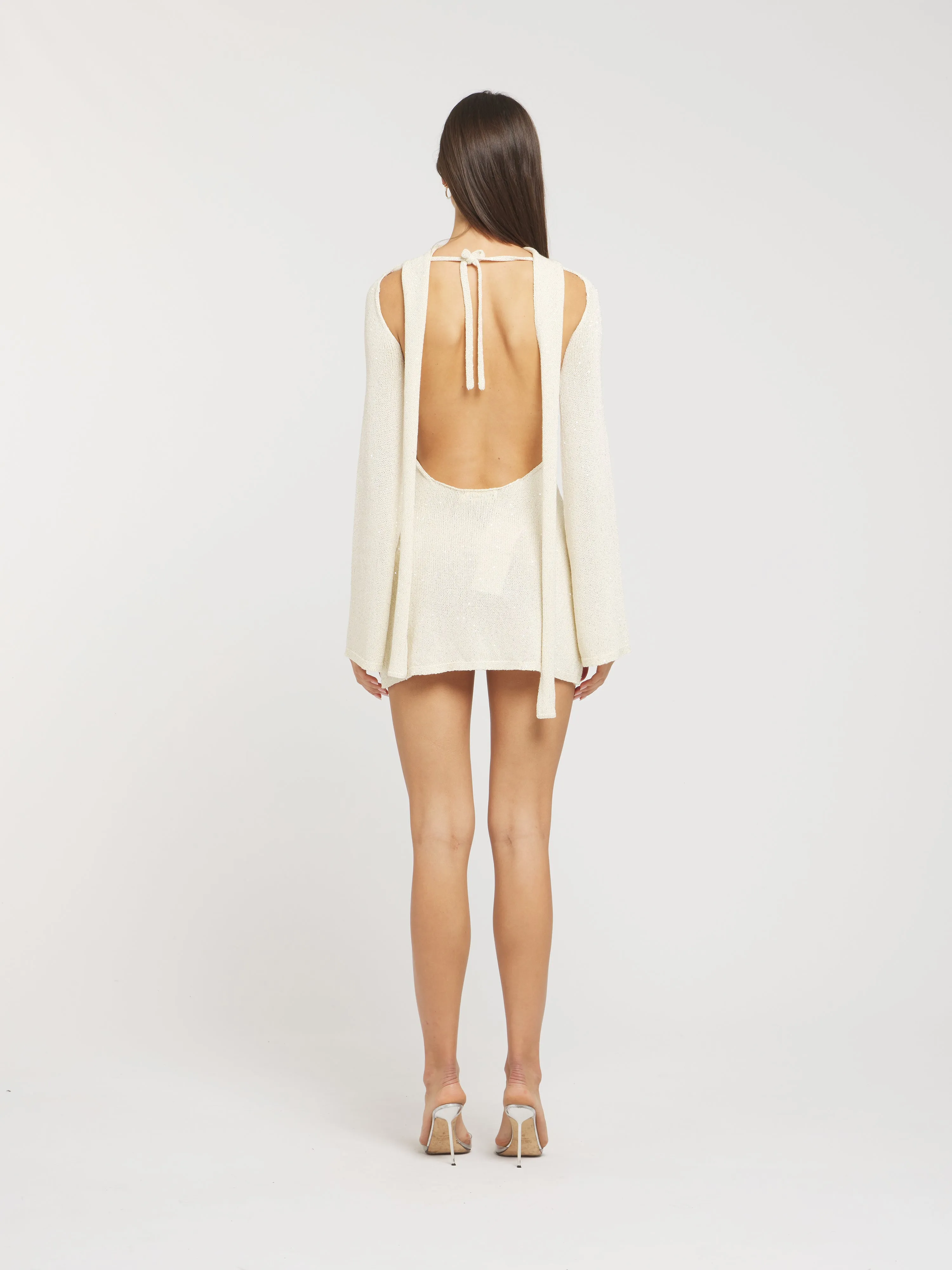 Audette Mini Dress - Ivory Sequin sold by Asta Resort product image thumbnail 4