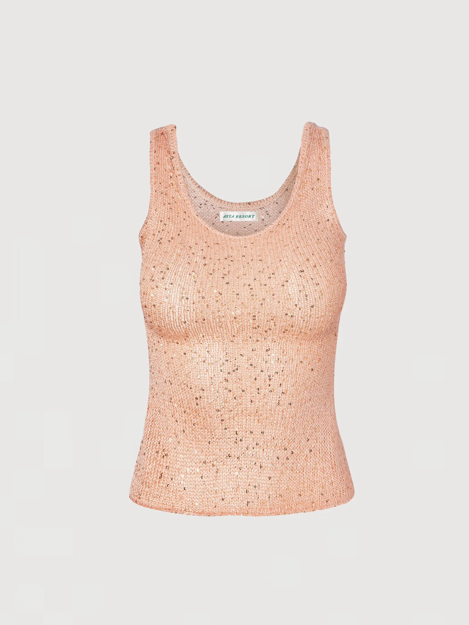 Ana Top - Apricot Sequin sold by Asta Resort