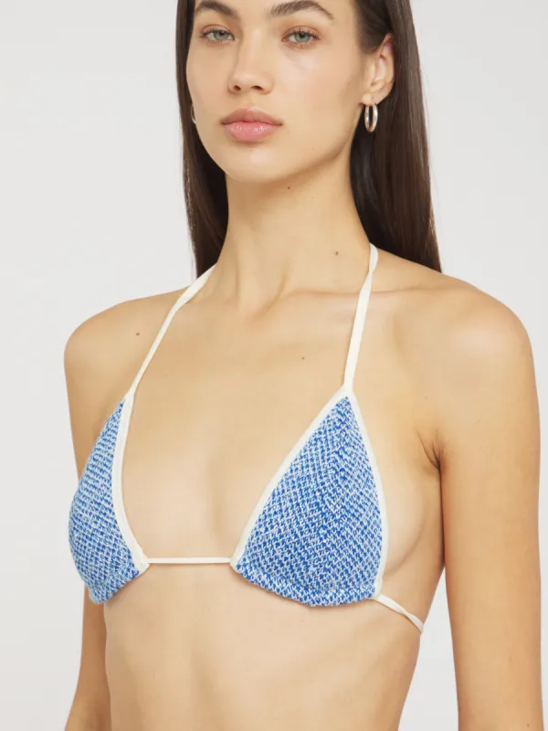 Lio Bikini Top - Sapphire Sequin sold by Asta Resort