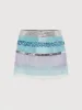 Julia Hand Beaded Mini Skirt - Opal sold by Asta Resort