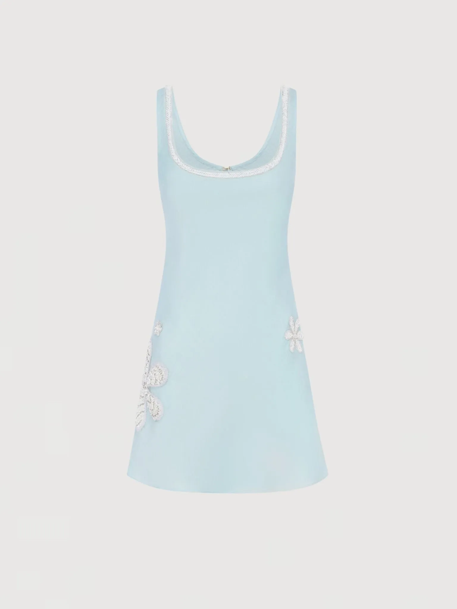 Essie Hand Beaded Mini Dress - Ice Blue sold by Asta Resort product image thumbnail 3