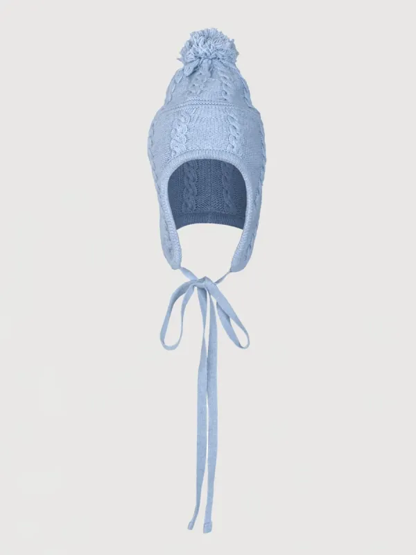 Elsa Cable Beanie - Ice Blue made by Asta Resort