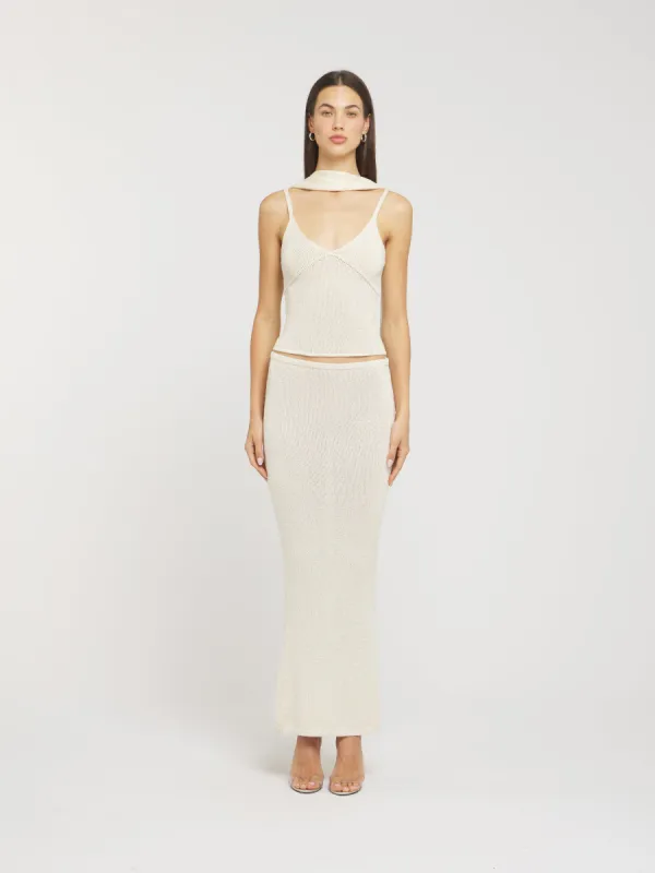 Carolina Camisole - Ivory Sequin sold by Asta Resort