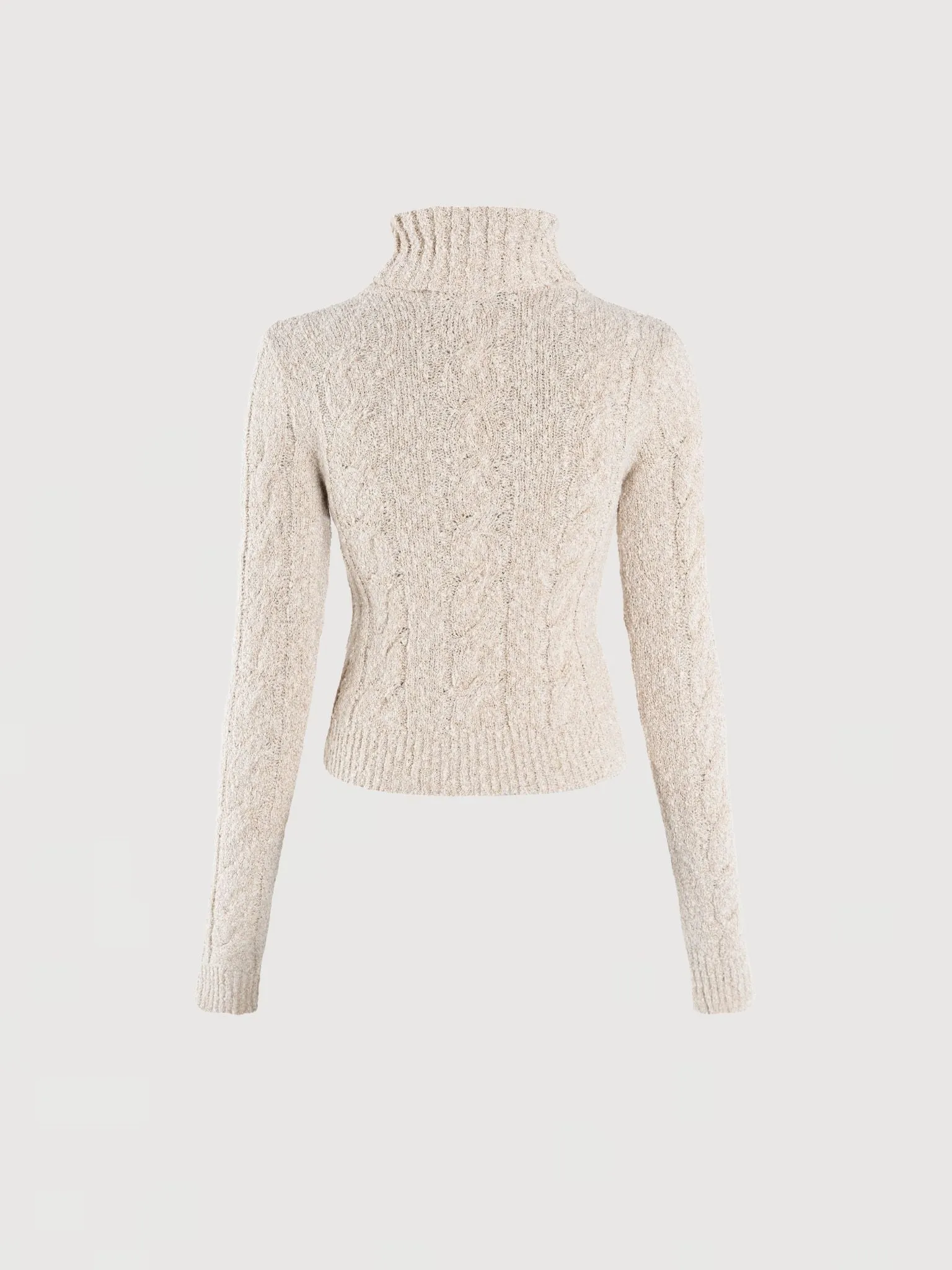 Angelina Cable Knit Sweater - Snow sold by Asta Resort product image thumbnail 4