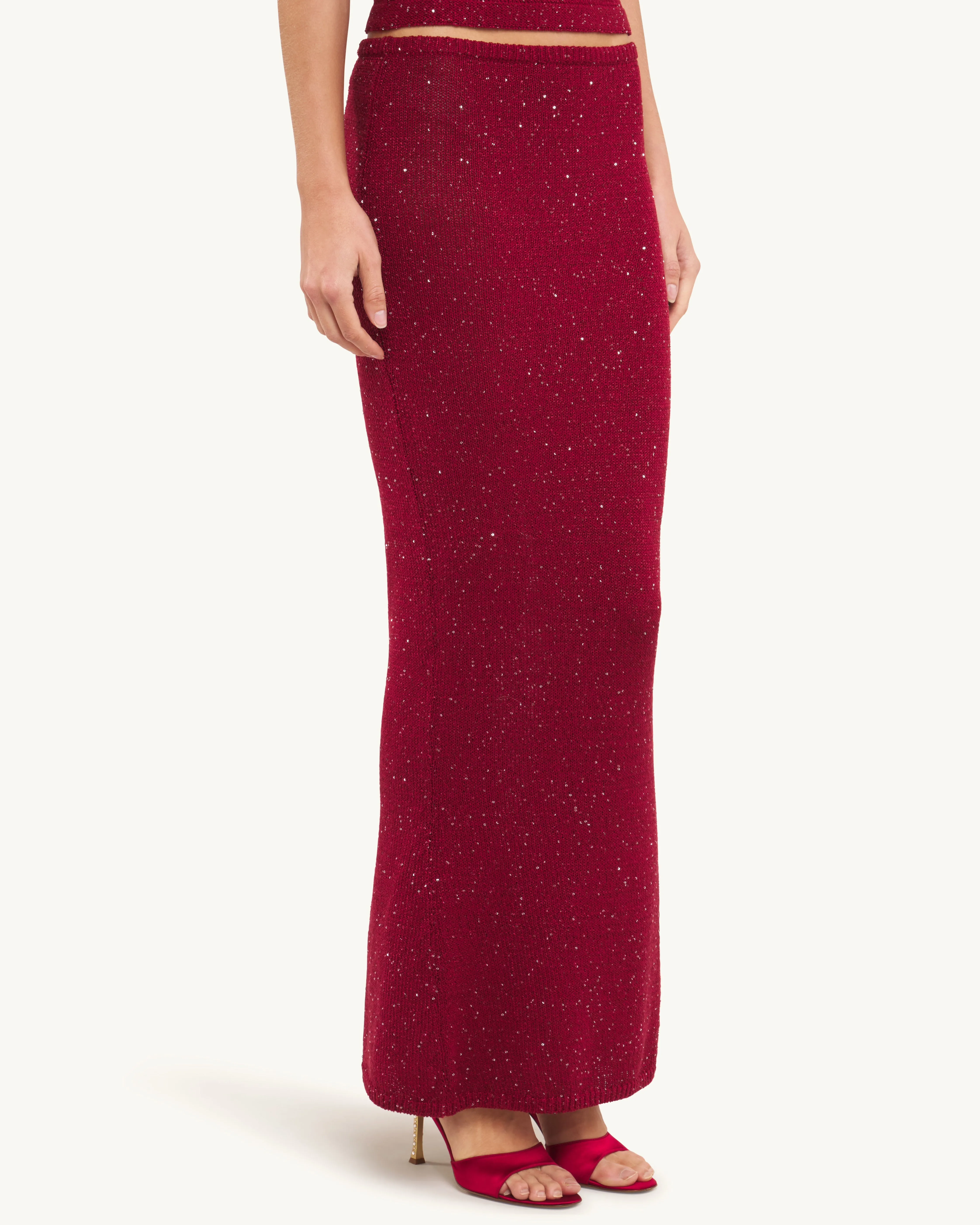 Carolina Skirt - Wine Sequin sold by Asta Resort product image thumbnail 2