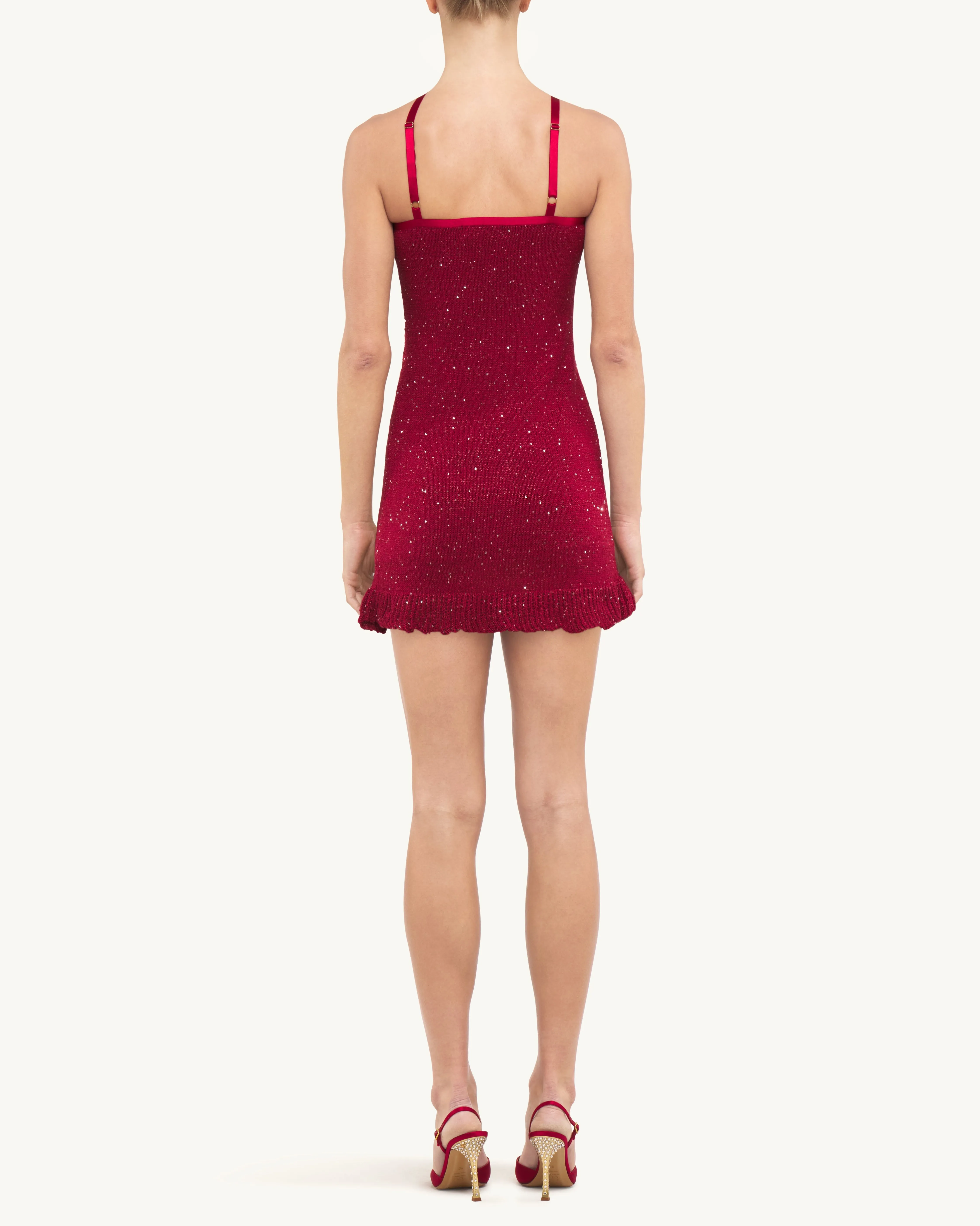 Aimee Mini Dress - Wine Sequin sold by Asta Resort product image thumbnail 4