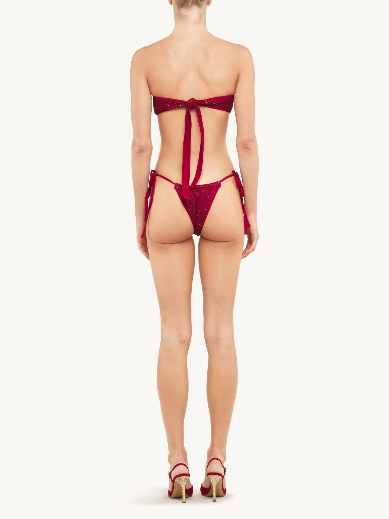 Mia Knitted Bikini Top - Wine sold by Asta Resort product image thumbnail 4