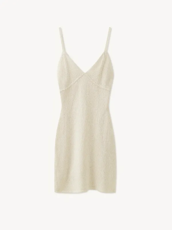 Delilah Mini Dress - Ivory Sequin sold by Asta Resort