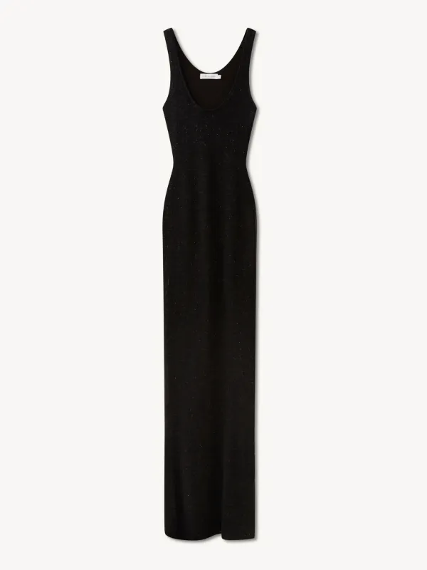 Ana Dress - Black Sequin sold by Asta Resort