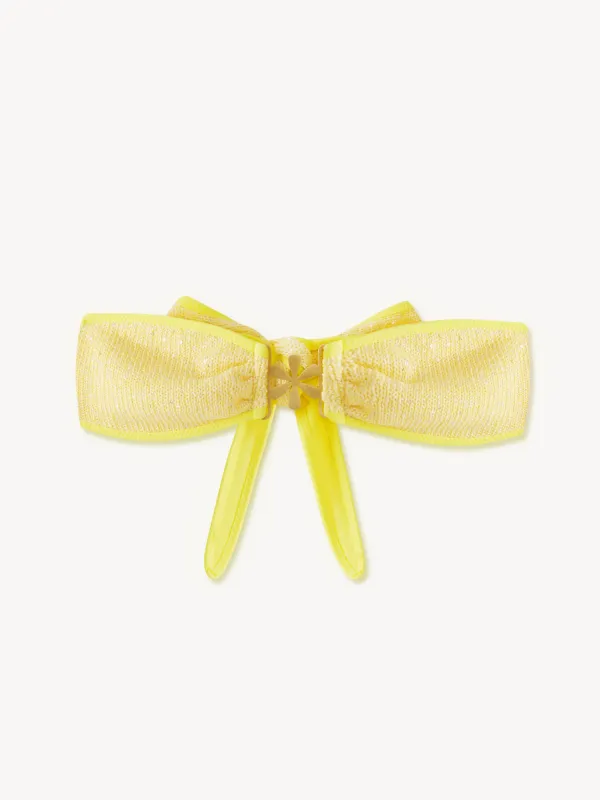 Mia Knitted Bikini Top - Butter Yellow Sequin sold by Asta Resort
