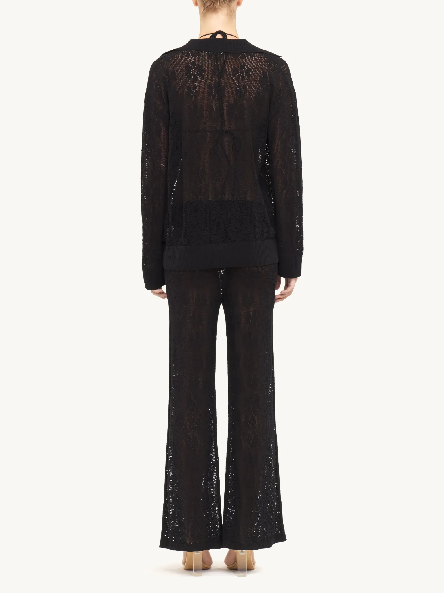 Delilah Crochet Pant - Black sold by Asta Resort product image thumbnail 3
